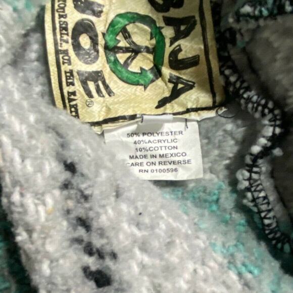 Small Mint & White Sweatshirt Hooded Pullover - Picture 8 of 10